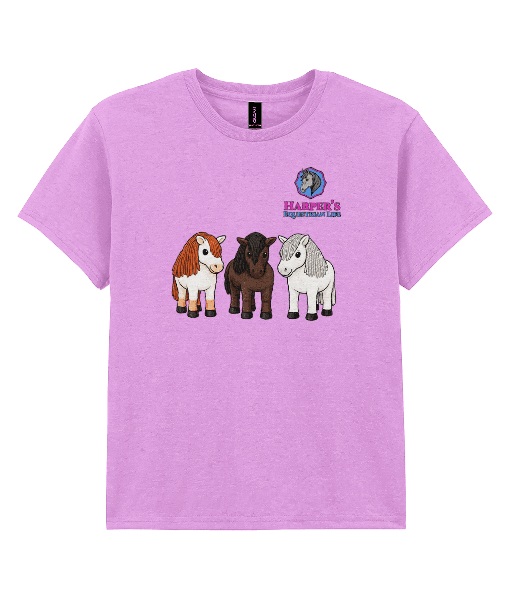 Kids Cute Pony T-Shirt Design