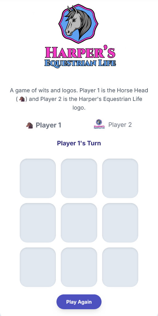 Tic Tac Hoof Pony Game Screenshot